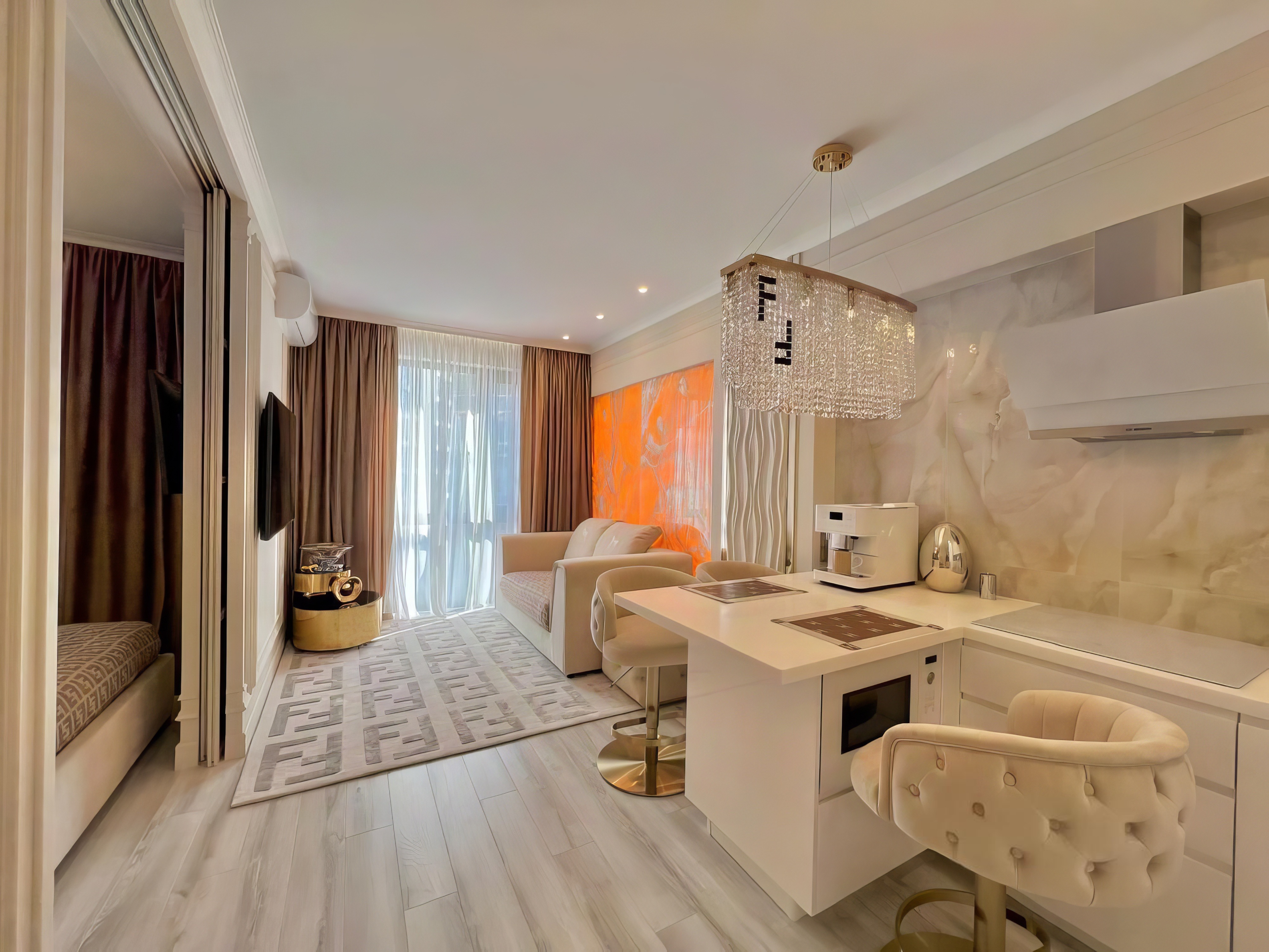 1-комнатный апартамент 32,4 м² с ремонтом в апарт-комплексе «Лайнер» на Ходынском бульваре 20А