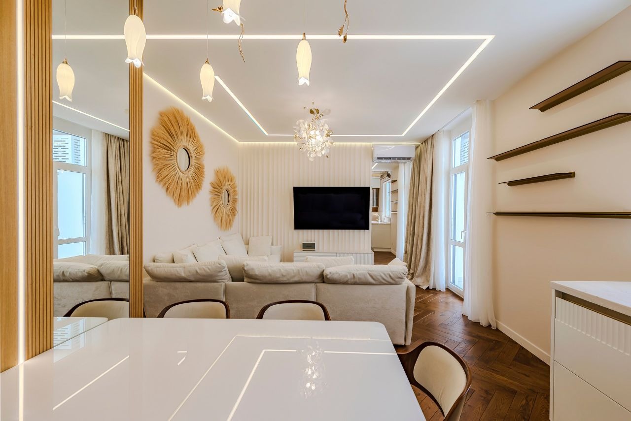 1-комнатная квартира 57,1 м² с дизайнерским ремонтом в ЖК «Западный порт»