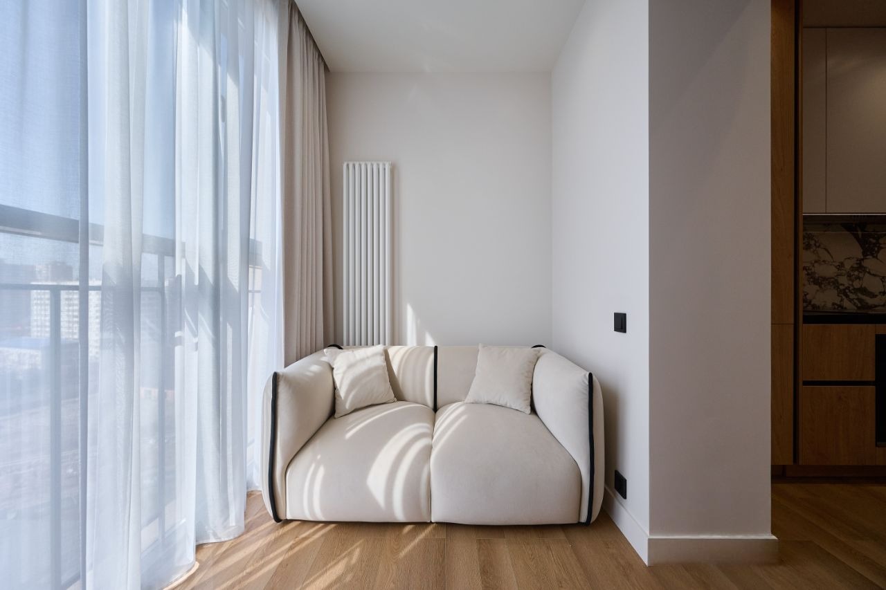 1-комнатные апартаменты 50 м² с дизайнерским ремонтом в ЖК «Стремянный 2»