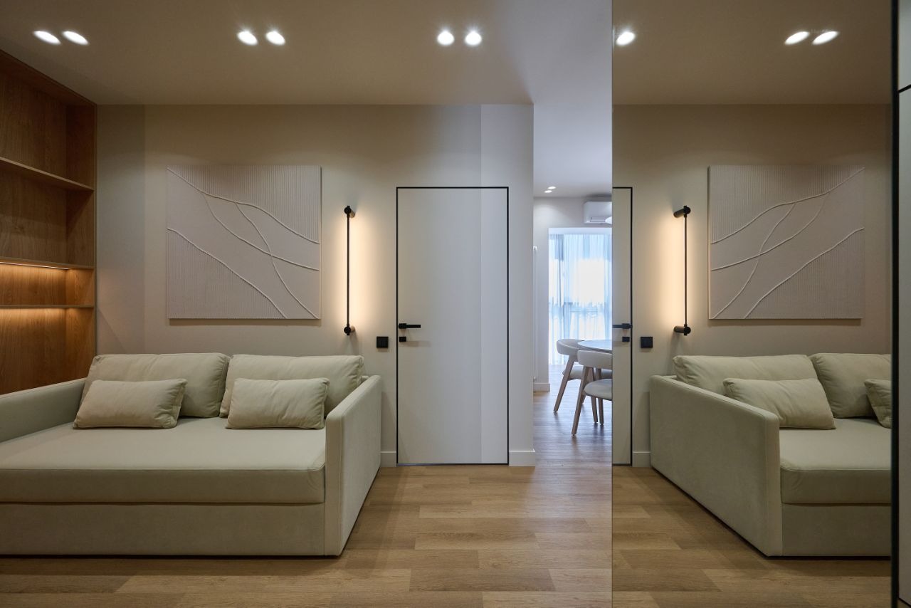 1-комнатные апартаменты 50 м² с дизайнерским ремонтом в ЖК «Стремянный 2»