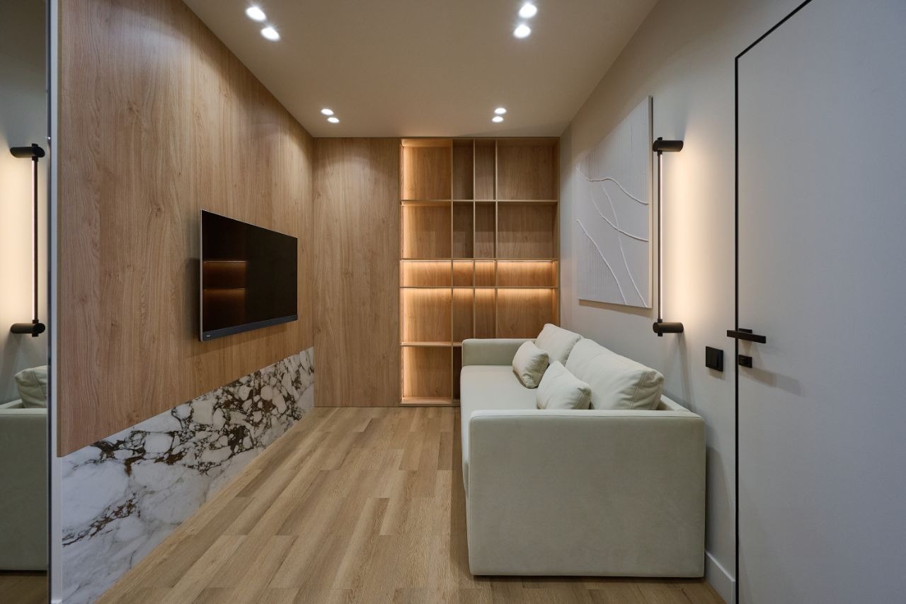 1-комнатные апартаменты 50 м² с дизайнерским ремонтом в ЖК «Стремянный 2»