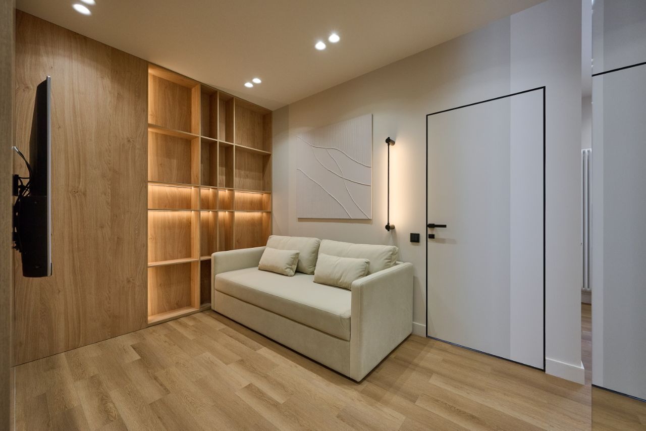 1-комнатные апартаменты 50 м² с дизайнерским ремонтом в ЖК «Стремянный 2»