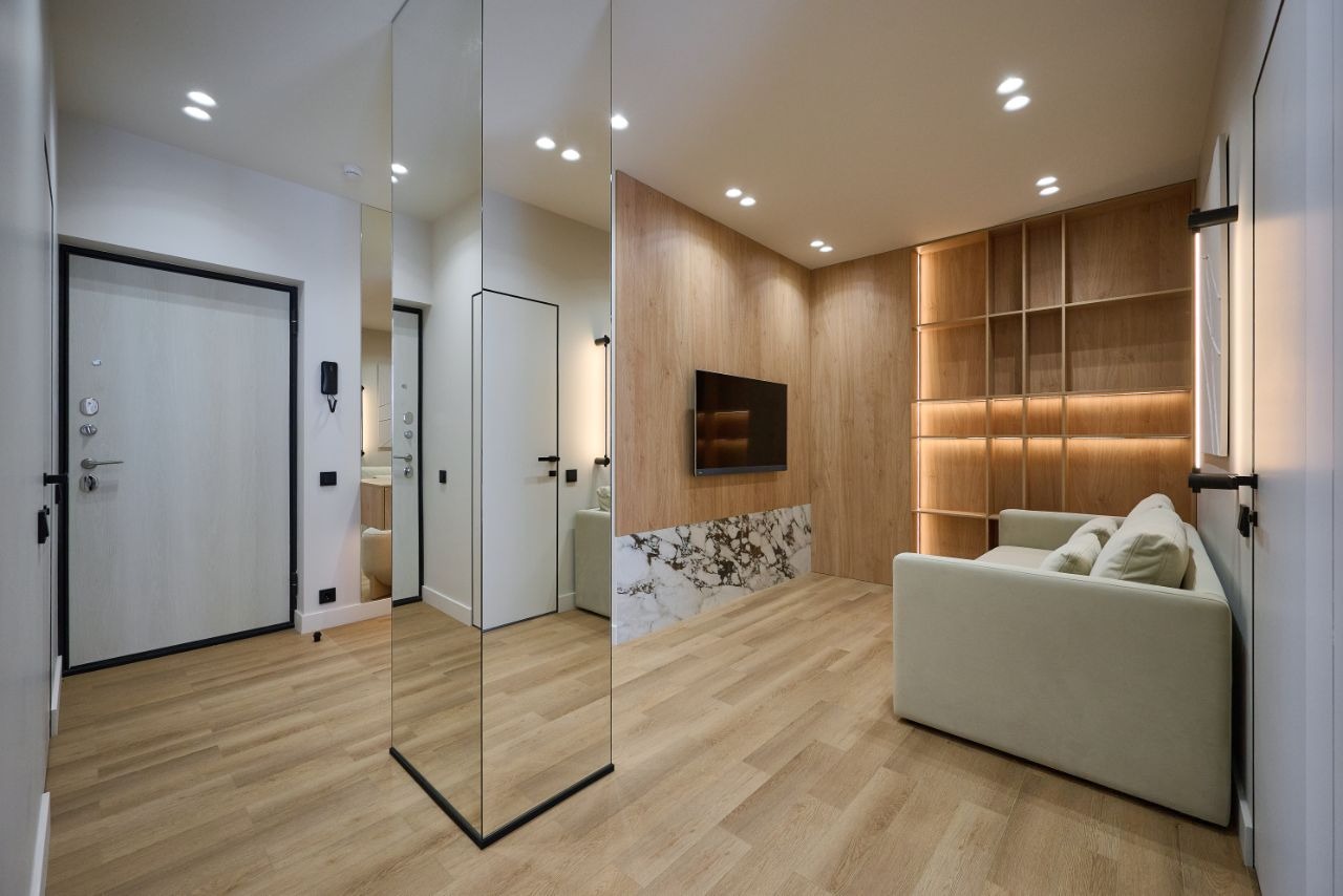 1-комнатные апартаменты 50 м² с дизайнерским ремонтом в ЖК «Стремянный 2»